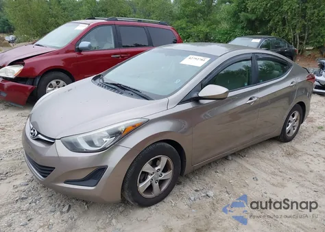 2014 Hyundai Elantra Se z USA, uszkodzony, nr VIN 5NPDH4AE3EH499219